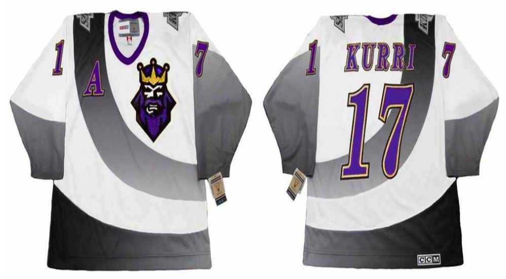 2019 Men Los Angeles Kings 17 Kurri White CCM NHL jerseys